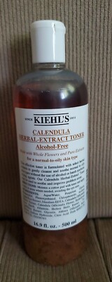 Kiehl's Calendula Herbal Extract Alcohol Free Toner 16.9oz 500ml Skincare Calm