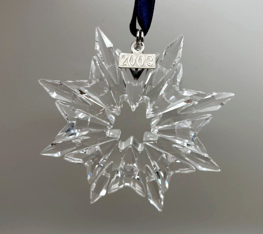 Retired Swarovski Crystal 2003 Annual Edition Star Christmas