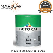 OCTORAL PF131 HS 2K HIGH BUILD PRIMER SURFACER 3LTR - BLACK  *NEXT DAY DELIVERY*