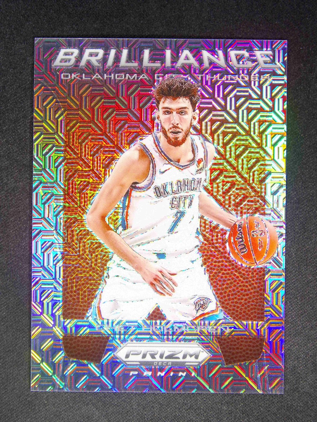 2023-24 Panini Prizm Deca Chet Holmgren #10 Brilliance Mojo /25