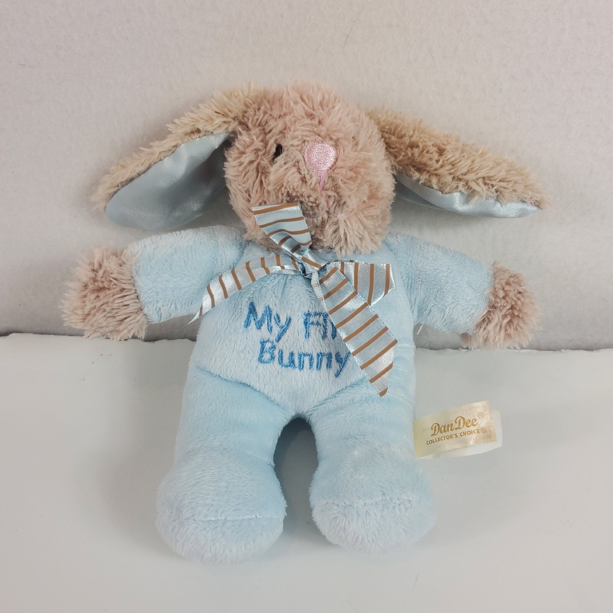 Dan Dee My First Bunny Rabbit Lovey Rattle Plush Stuffed Animal Toy