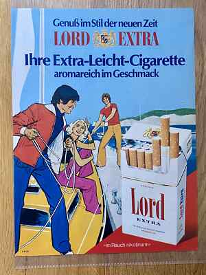 Lord Extra Genuß im Stil der neuen Zeit Original 1975 Vintage Advert Werbung