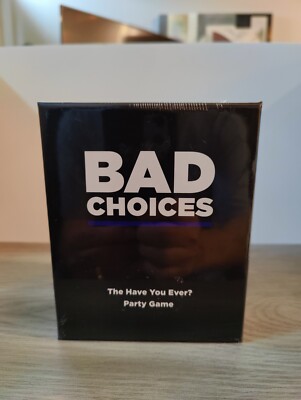 Bad Choices Party Game -The Have You Ever? Party Game New in Box