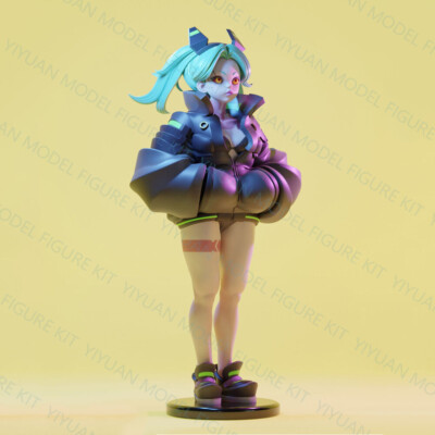 1/24 Scale Rebecca Cyberpunk Uncolored Unassembled 3D Printed Resin Model Toy