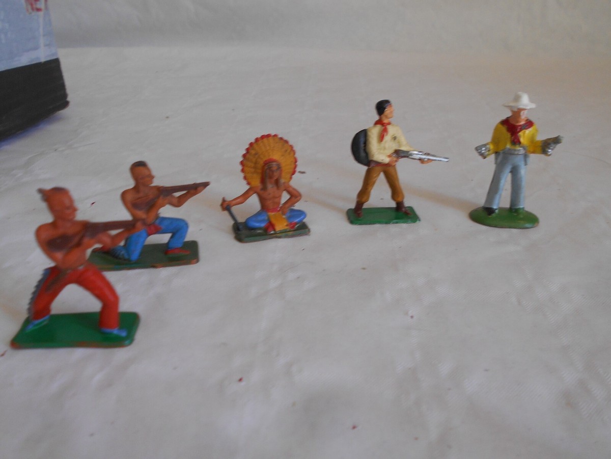 Figurine Ancienne STARLUX Far West Cowboy N°63 Bis - Plastique - Occasion Bon État