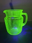 Vintage Anchor Hocking Princess Green 5.75" Pitcher Uranium Depression Glass