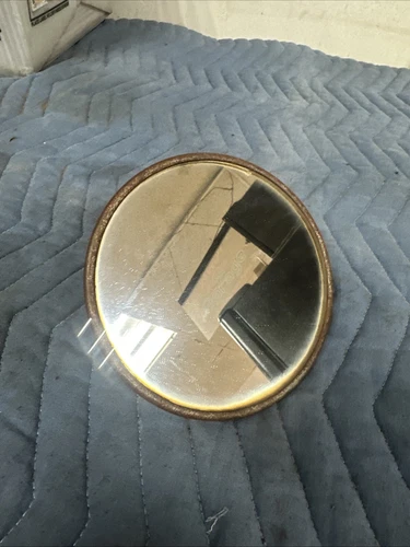 vintage 5 inch round mirror Rusty Patina Ford Dodge Chevy Hot Rod Rat Rod adjust