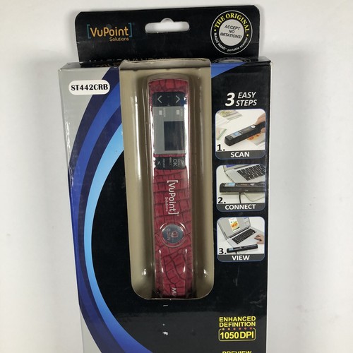 VuPoint Magic Wand III Platinum Portable Scanner ST442CRB New Open Box! - Picture 4 of 12