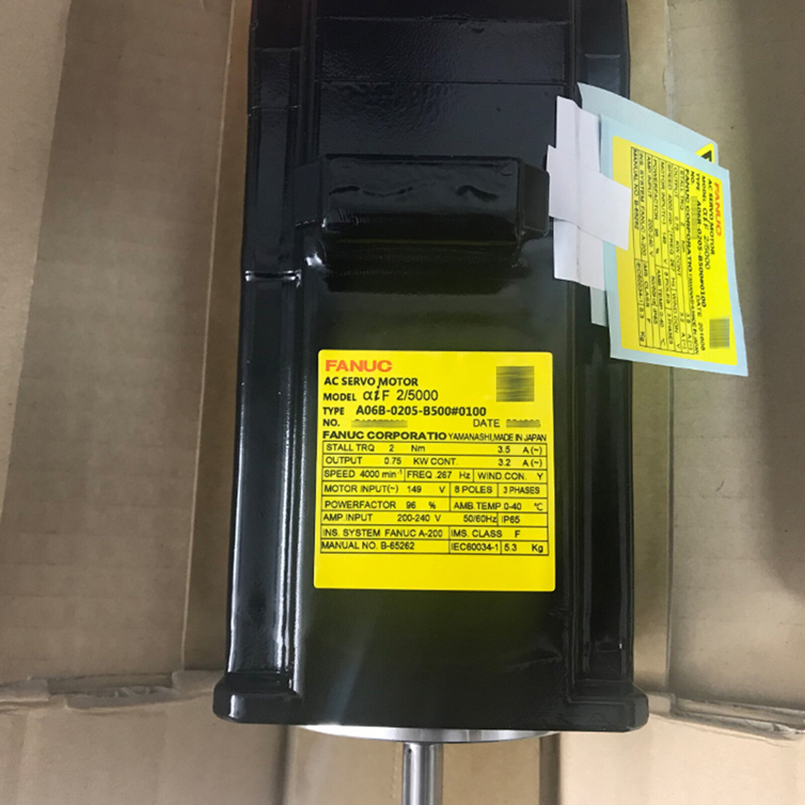 A06B-0205-B500#0100 For Fanuc Used Servo Motor Free Shipping | eBay