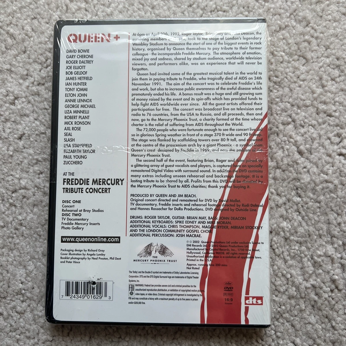 Queen: The Freddie Mercury Tribute Concert (Special 10th Ann Ed) New in Shrink
