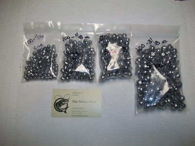 1/16,1/8,1/4,3/8 Removable Split Shot sinkers