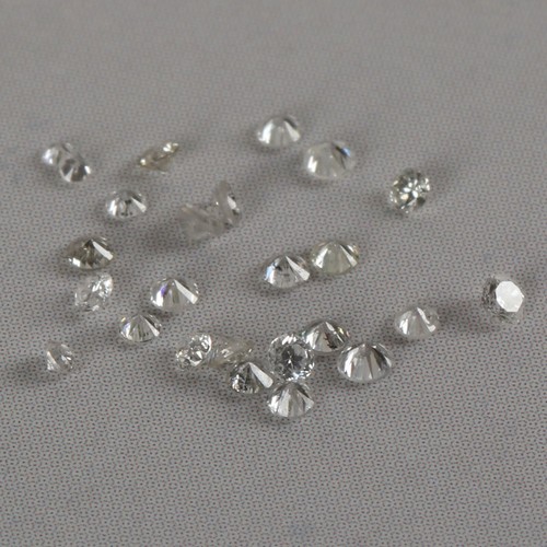 330 Pcs 5 Ct Lot Round Cut Loose Diamond I1/I2 DEF Grade 1.5 mm Loose Gems Lot - Picture 2 of 12