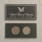 Liberty Walking Half Dollar 1942 & 1943 Silver Set 50C U.S. Mint Packaging