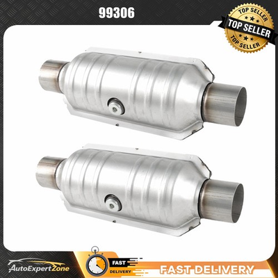 #ad 2Pcs 2.5quot; Inlet amp; Outlet Catalytic Converter For Ford F150 4.6 5.4L V8 99306HM $52.46