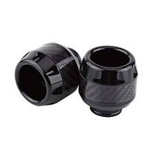 Front Fork Frame Sliders, Pair of Carbon Fiber Motorcycle Front Fork Black
