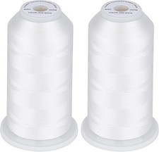 60WT Filament Polyester Bobbin Thread for Quilting 5000M White