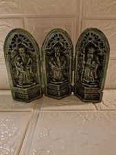 A Vintage Chinese Portable Folding Buddhist Shrine 5.3ins high