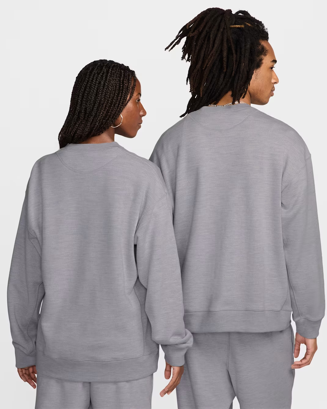 NWT Nike Wool Classics Crewneck Sweatshirt Unisex Adult Medium Grey FV4883 $130 thumbnail 4