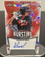 2025 Leaf Vivid Bursting with Talent Autograph Franklin Arias #TA-FA1 /2