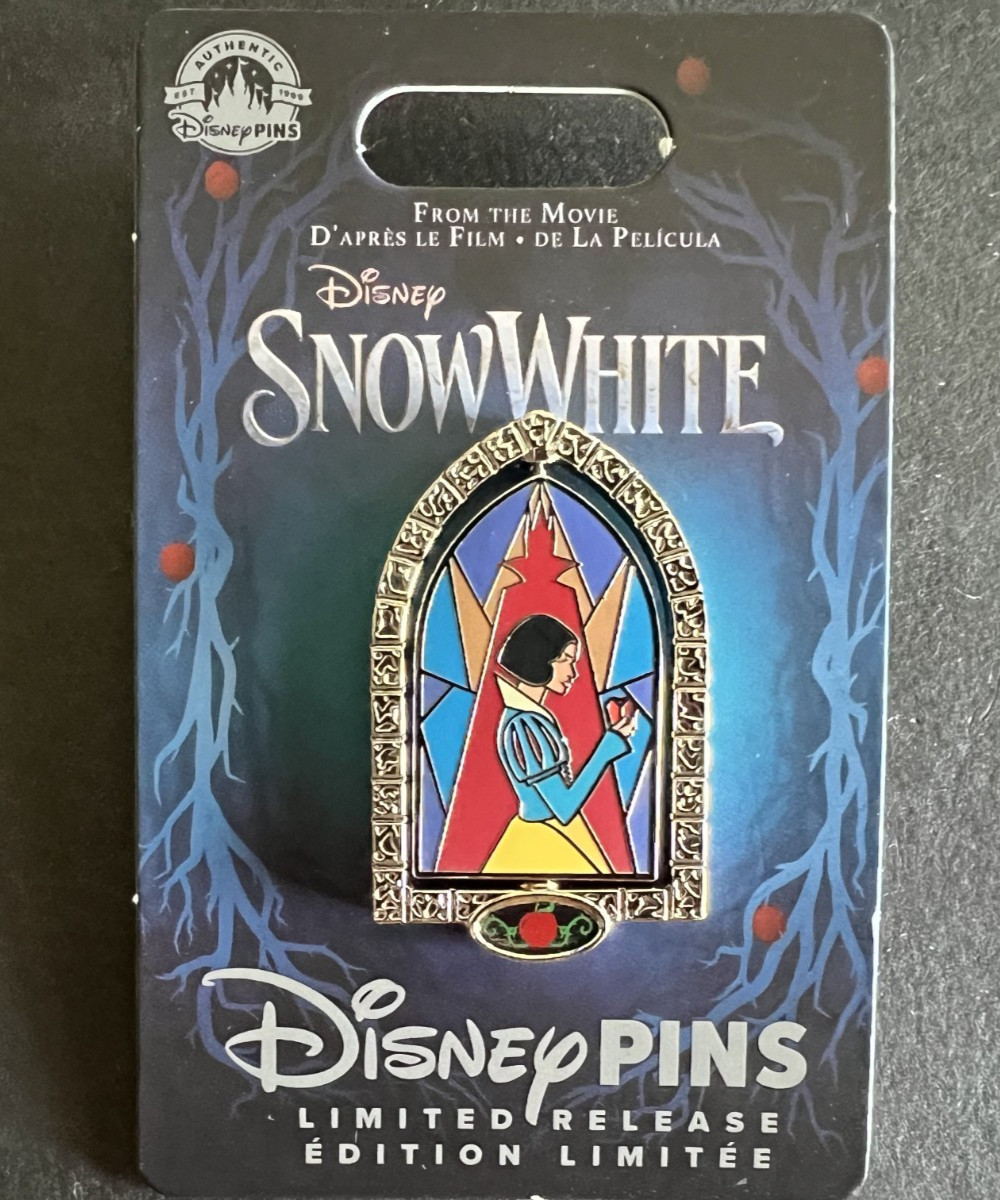 Snow White & Evil Queen - Stained Glass Window - Spinner - LR Disney Pin 174195