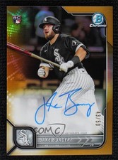2022 Bowman Chrome Rookie Gold Refractor 43/50 Jake Burger #CRA-JBR Auto 0g4