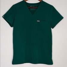 FIGS Catarina One Pocket Scrub Top Green Size Small