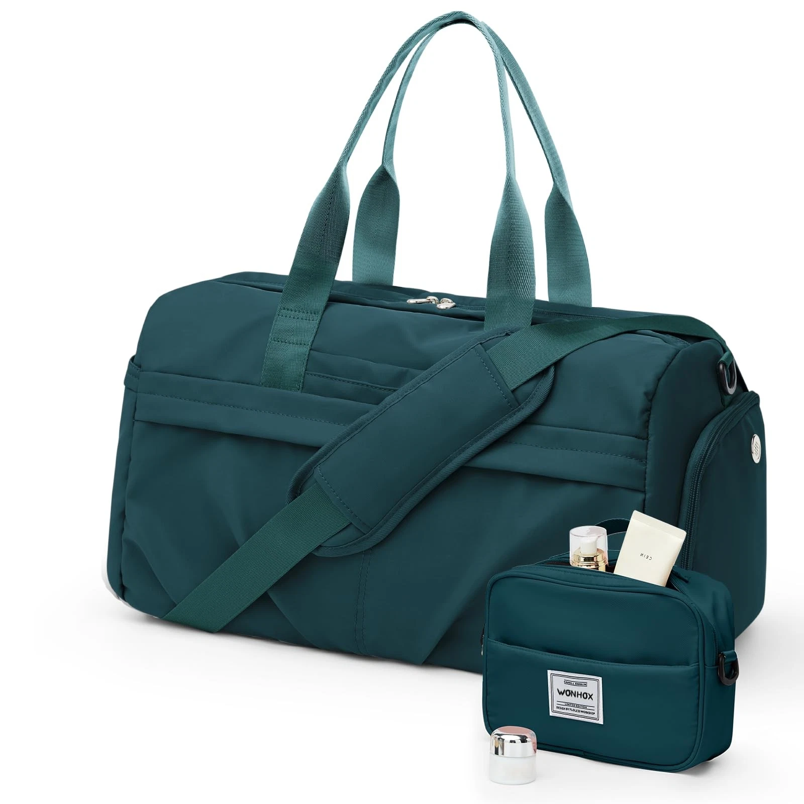 Gym Bag for Men, Sport Duffel Bag with Toiletry Bag & Shoe Compartment,Waterp...
