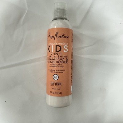 1 Shea Moisture Coconut & Hibiscus KIDS 2-in-1 Curl Shine Shampoo & Conditioner