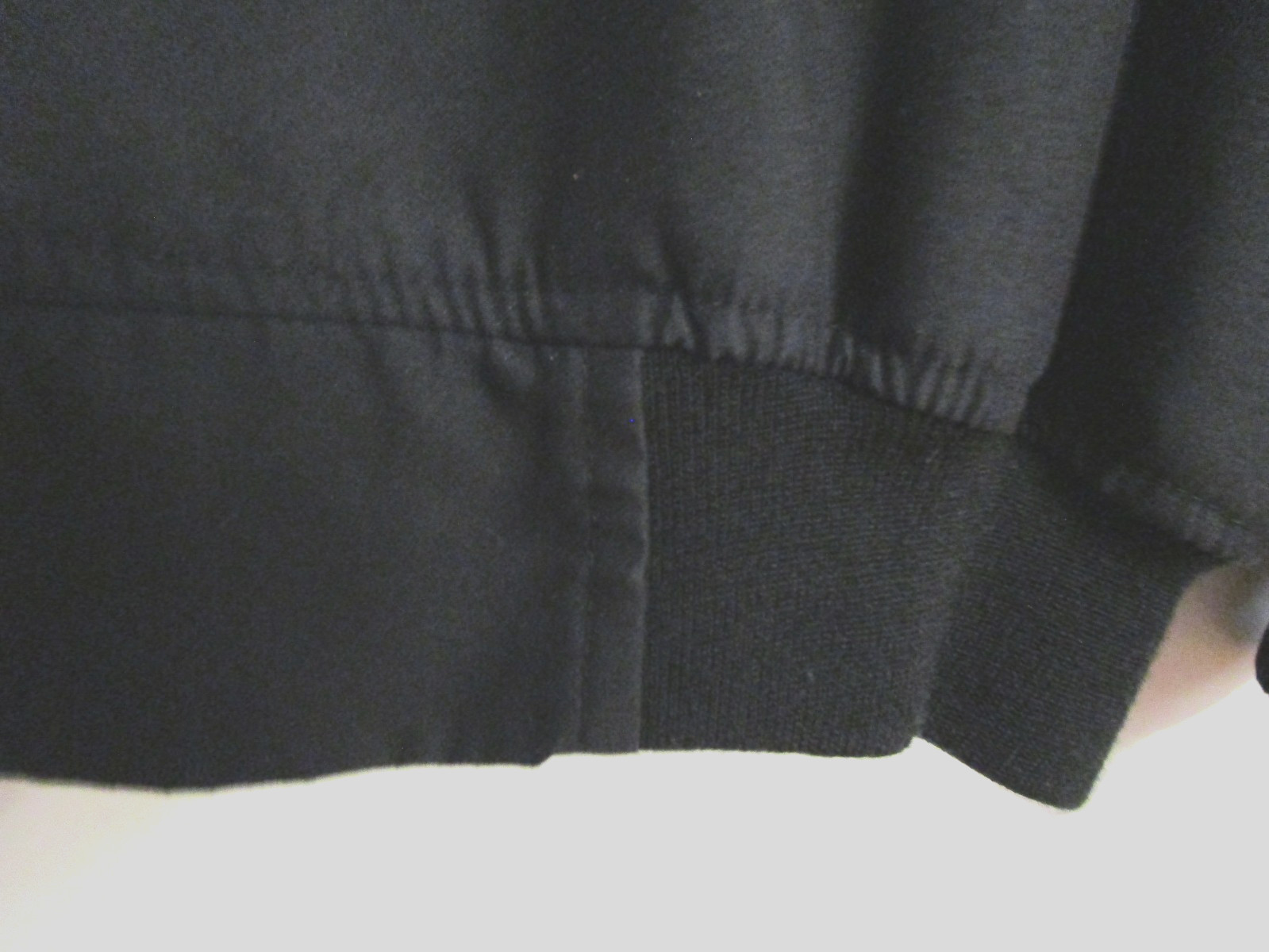DEVON & JONES MEN BLACK GOLF JACKET PULLOVER WINDSHIRT Sz L Zip-off Slvs EUC
