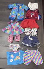 Build A Bear BABw Shoes Dress Boy Girl Shoes Swim Pajamas Lot