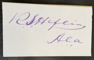 US House Of Reps Robert Heflin Civil War Alabama CSA Andersonville Prison POW