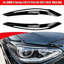 F�r BMW 1er F20 F21 Pre-LCI 11�14 Scheinwerferblenden B�ser Blick Schwarz Glanz