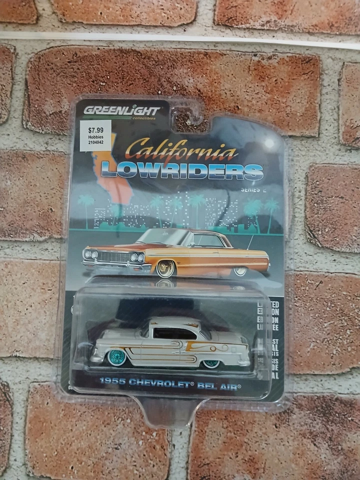 Chevrolet Bel Air Chase Greenlight California Lowriders 1955 - Imagem 3 de 4