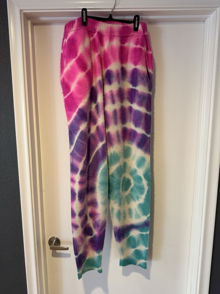 Tie-Dye Cashmere Sweatpants by The Elder Statesman Unisex XL Multicolor