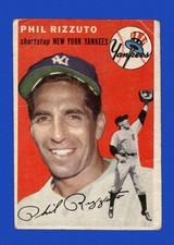 1954 Topps Set-Break # 17 Phil Rizzuto LOW GRADE (crease) *GMCARDS*