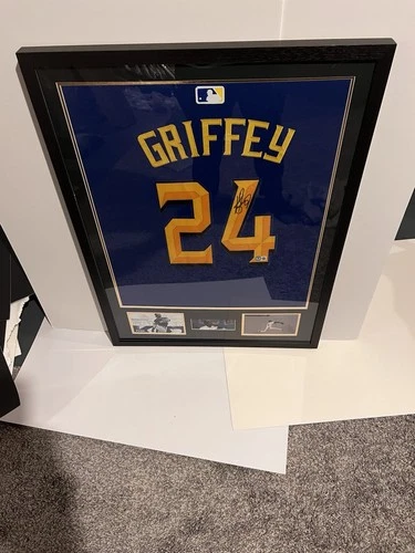 Ken Griffey Jr. Autographed Framed MLB Jersey Seattle Mariners Beckett BAS