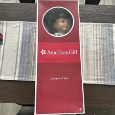 American Girl Samantha Parkington 18 in Doll w/ Outfit, Meet Book, Box Neverplay