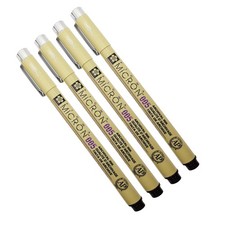 Sakura Pigma Micron 005 Black Pen 0.2mm Line Width 1 Count Pack of 4 ,