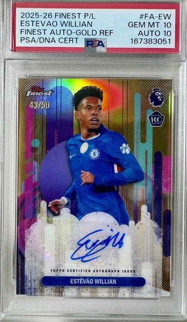 Estevao 2025 Topps Topps Finest Autographs Gold