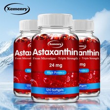 Astaxantina 24mg - Haematococcus Pluvialis, Protección Celular, Antioxidante