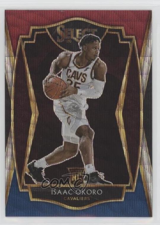 2020 Panini Select Premier Level Tri-Color Prizm Isaac Okoro #182 Rookie RC 02ez