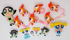 Powerpuff Girl Huge Lot 15 pcs Plush, McDonalds, Beads, Charm Vintage