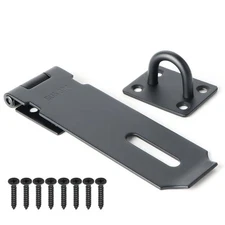 Alise Door Lock Hasp Latch,5 Inch SUS 304 Stainless Steel Safety Packlock Cla...