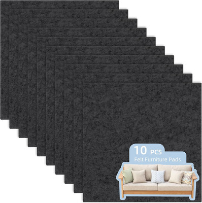 Felt Furniture Pads, 10 Pack Heavy Duty Non Slip Felt Sheets, 8 X 8 Inch for Har