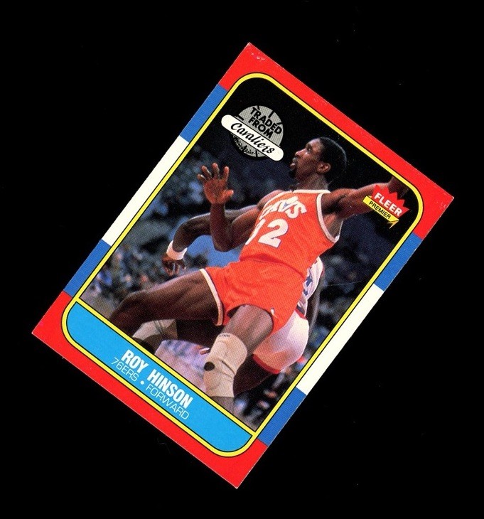 1986-87 Fleer Premier ROY HINSON #46 Cavs 76ers SEE