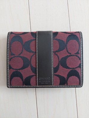 財布 Vintage Coach Folding Wallet Signature Vintage Coach Signature Folding Wallet Snap Closure Burnt Orange