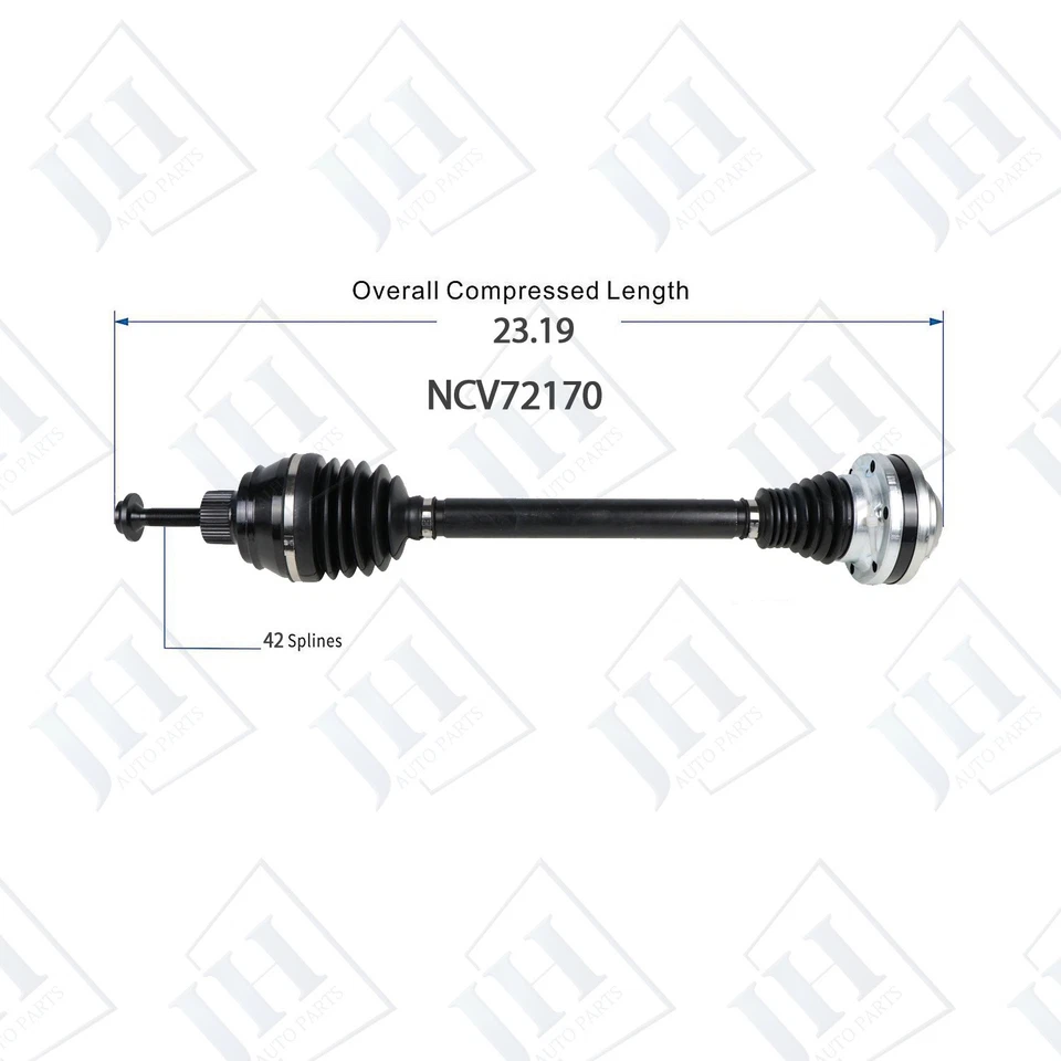 Par trasero izquierdo derecho CV eje eje OE para Audi S5 S4 V6 2010 2011 2012 3,0 L 4,2 L Foto 2 de 4
