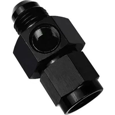 #ad 4AN Fuel Pressure Take Off Fitting Male to Female with 1 8 NPT Gauge Port Hose A $24.99