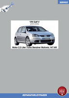 PDF VW Golf 5 (03-08) Reparaturanleitung Motor 2,0 L Turbo Benziner 147 Kw