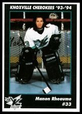 1993-94 Knoxville Cherokees ECHL #14 MANON RHEAUME Knoxville Cherokees